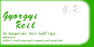 gyorgyi reil business card